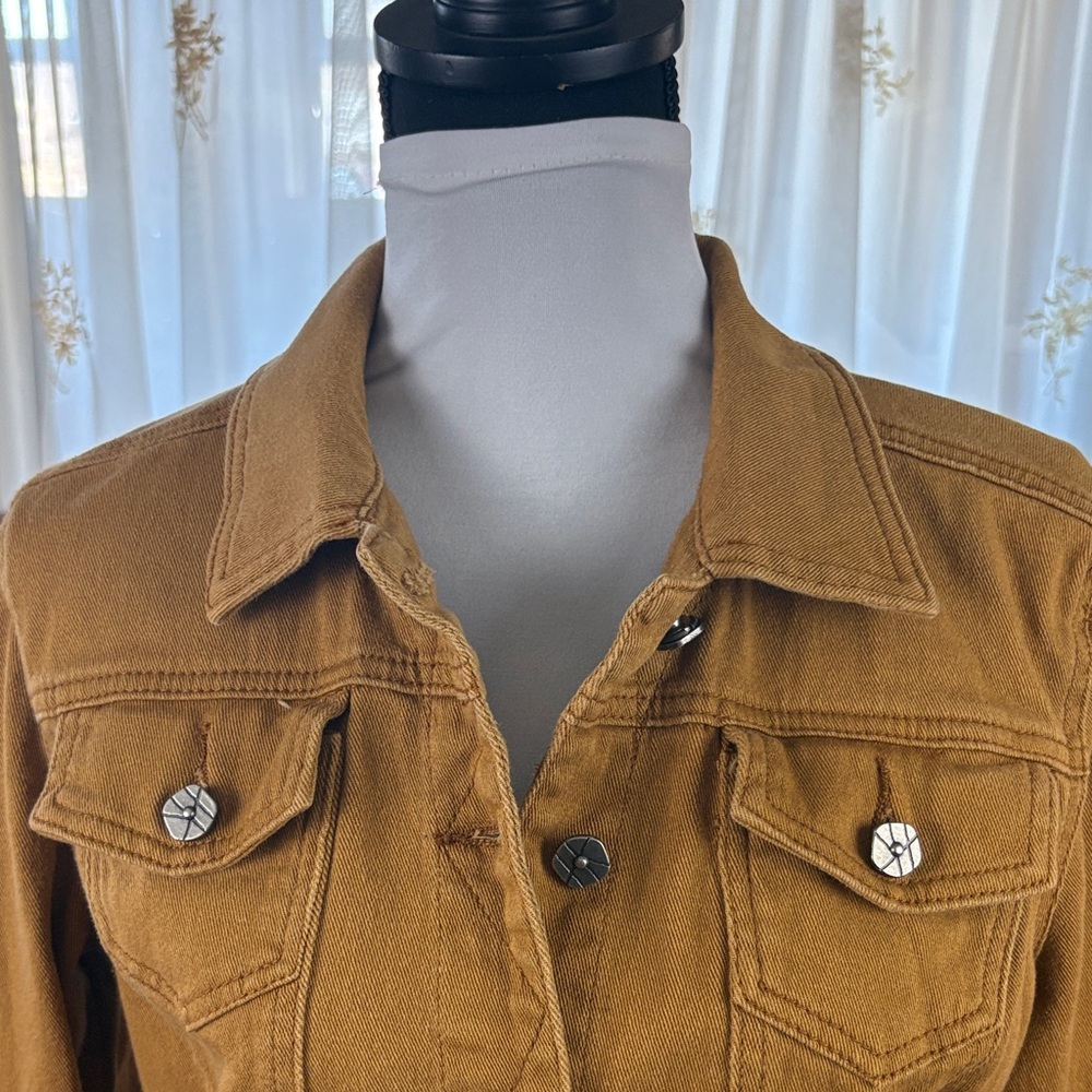 Tan Denim Jacket - Picture 2 of 10